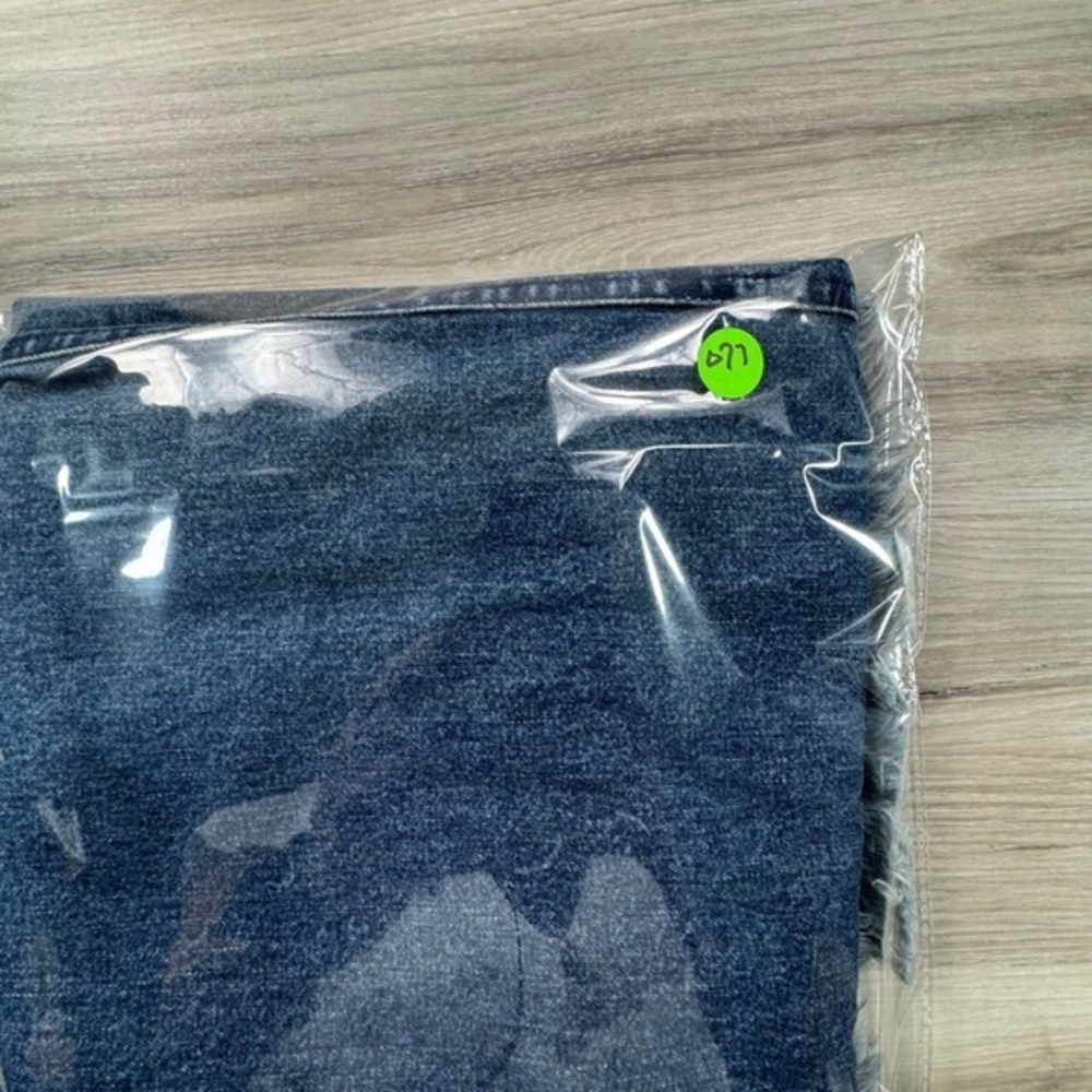 Denim Midi Pencil Skirt - Dark Blue - Picture 10 of 10